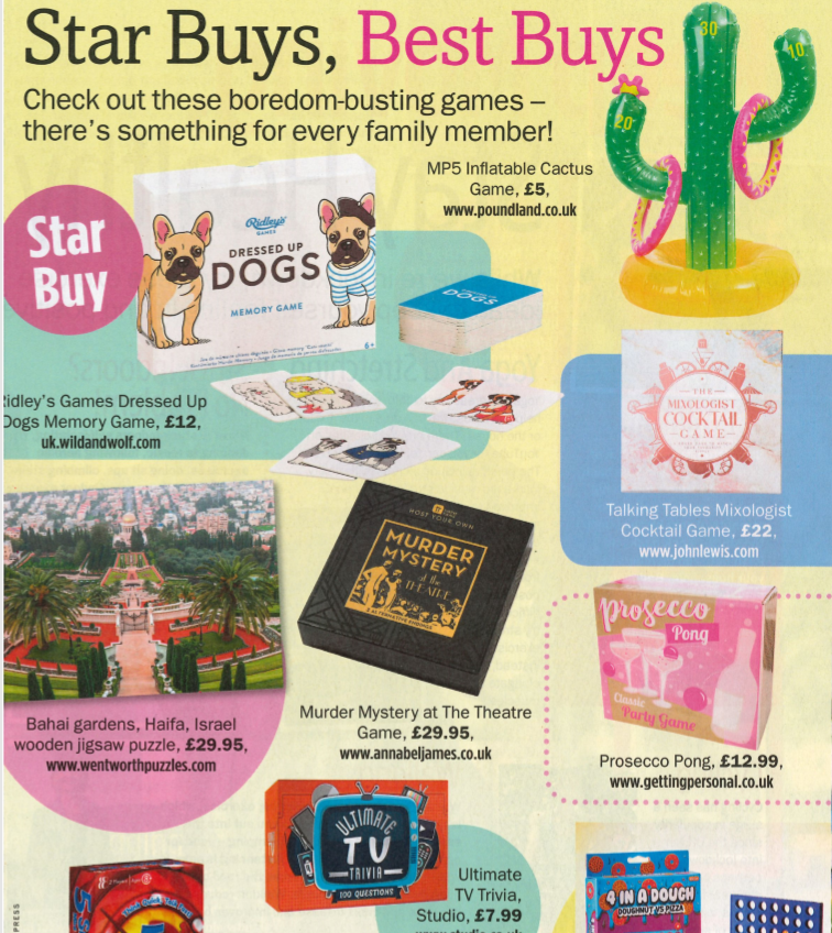 Best Buys - Boredom Busting Games in my Weekly Magazine