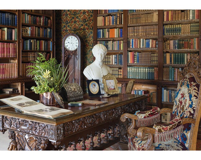 Corner Library Oxburgh Hall Norfolk