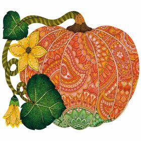 Puzzling Pumpkin - Vine Cut
