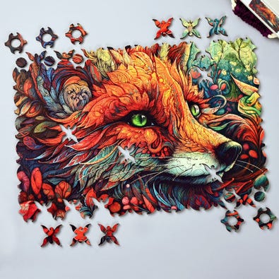 Ornamental Floral Fox