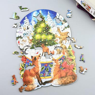 Magical Forest Snow Globe