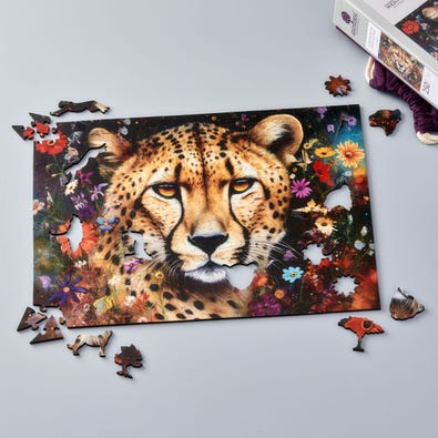 Cheetah in the Wild-flowers