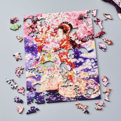 Hanafubuki - Free Form Puzzle Cut