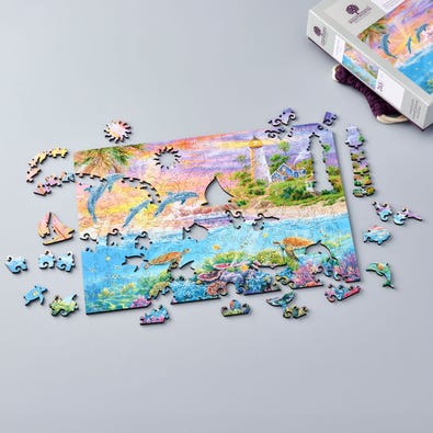 Catching Rays - Picture Puzzle Cut