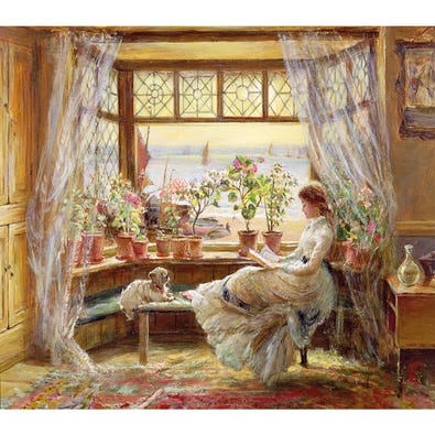 Reading by the Window, Hastings - Free Form Puzzle Cut