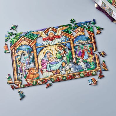 Stained Glass Nativity