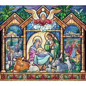 Stained Glass Nativity