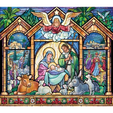 Stained Glass Nativity