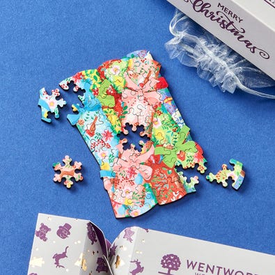 Christmas Crackers - Free Form Puzzle Cut