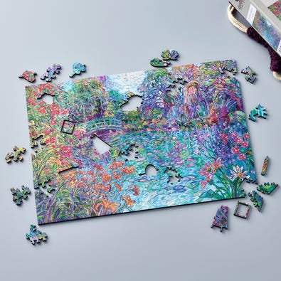 Giverny's Bridge - Free Form Puzzle Cut