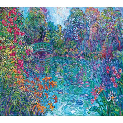 Giverny's Bridge - Free Form Puzzle Cut