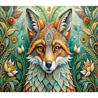 Fantastical Fox - Free Form Puzzle Cut