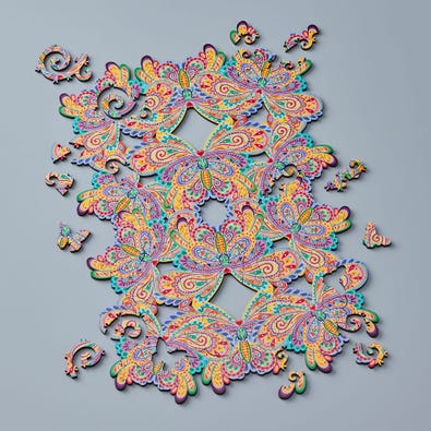 Butterfly Botanica - Vine Puzzle Cut