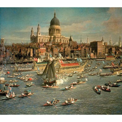 London,The Thames with View of the City of St.Paul