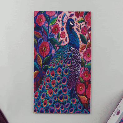 Botanical Peacock – Picture Puzzle Cut