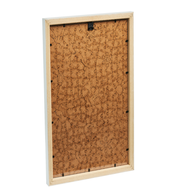 Double Sided Wooden Jigsaw Puzzle Frame - White