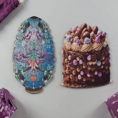 Decorated Egg Twist Top Box