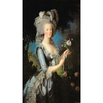Marie Antoinette with a Rose