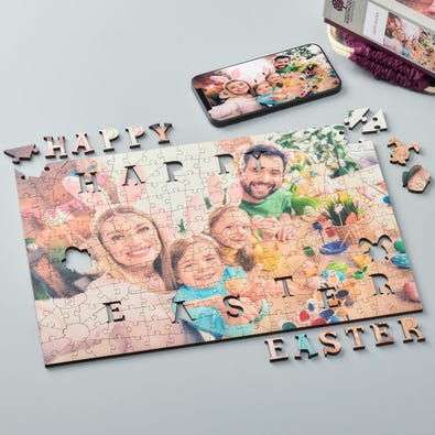 Happy Easter Landscape - Personalised Puzzle