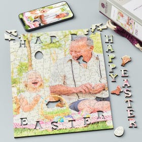 Happy Easter Portrait - Personalised Puzzle