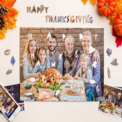 Happy Thanksgiving Whimsies - Personalised Puzzle