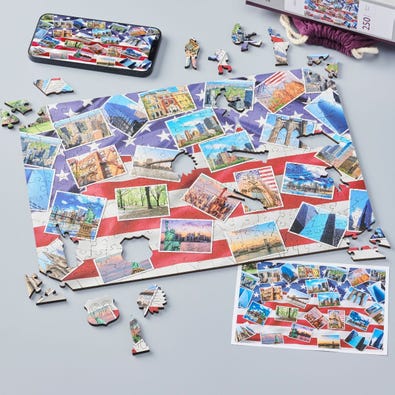 Travel the USA Whimsies - Personalised Puzzle