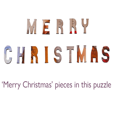Merry Christmas Portrait - Personalised Puzzle