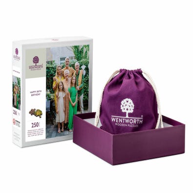 Happy 80th Birthday Portrait - Personalised Puzzle