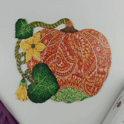 Puzzling Pumpkin - Vine Cut