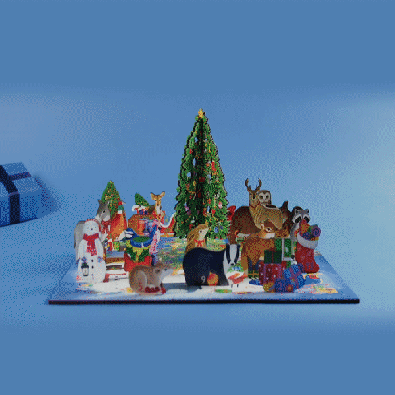 Winter Woodland - Advent Calendar with 25 Stand Up Pieces