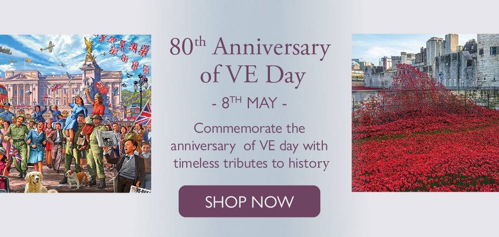 VE DAY 1945 WOODEN JIGSAW PUZZLE