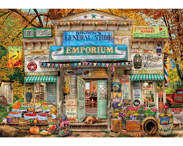WENTWORTH WOODEN JIGSAW PUZZLE GENERAL STORE 500 PIECES 