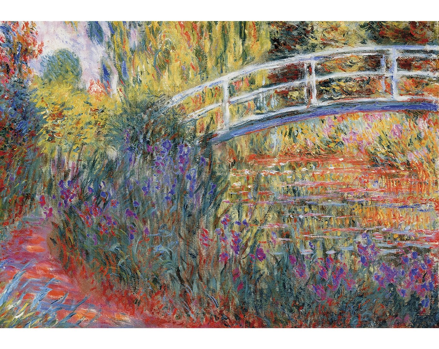 Wentworth Puzzle 500 Piece Wooden Claude Monet The Bridge at Argenteuil Jigsaw 