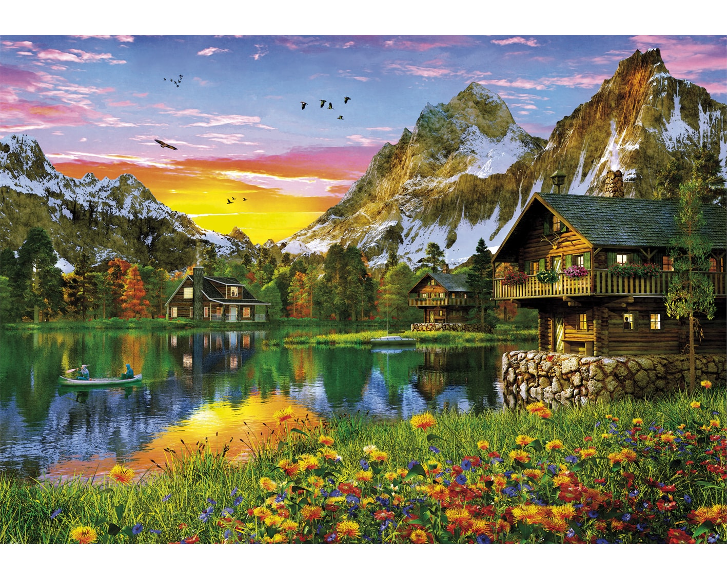 Color : No partition, Size : 6000 Pieces SANSHUI Lake Constance Natural Scenery Series Jigsaw Puzzle Adult Puzzle Decompression Game High Difficulty Gift Wooden 500-6000 Pieces 1205