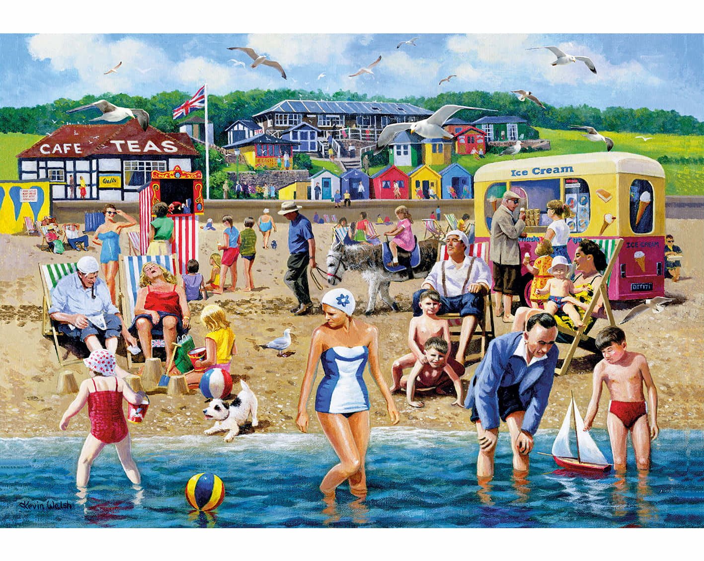 TheWorks Seaside Nostalgia Jigsaw Puzzle 1000pc for sale online 