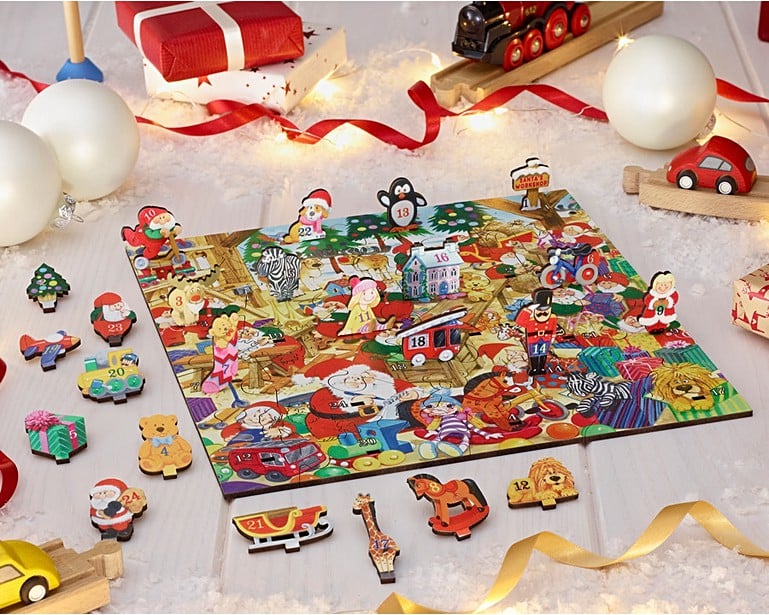 Advent Calendar Puzzle Santa's Seasonal Jigsaw Puzzles